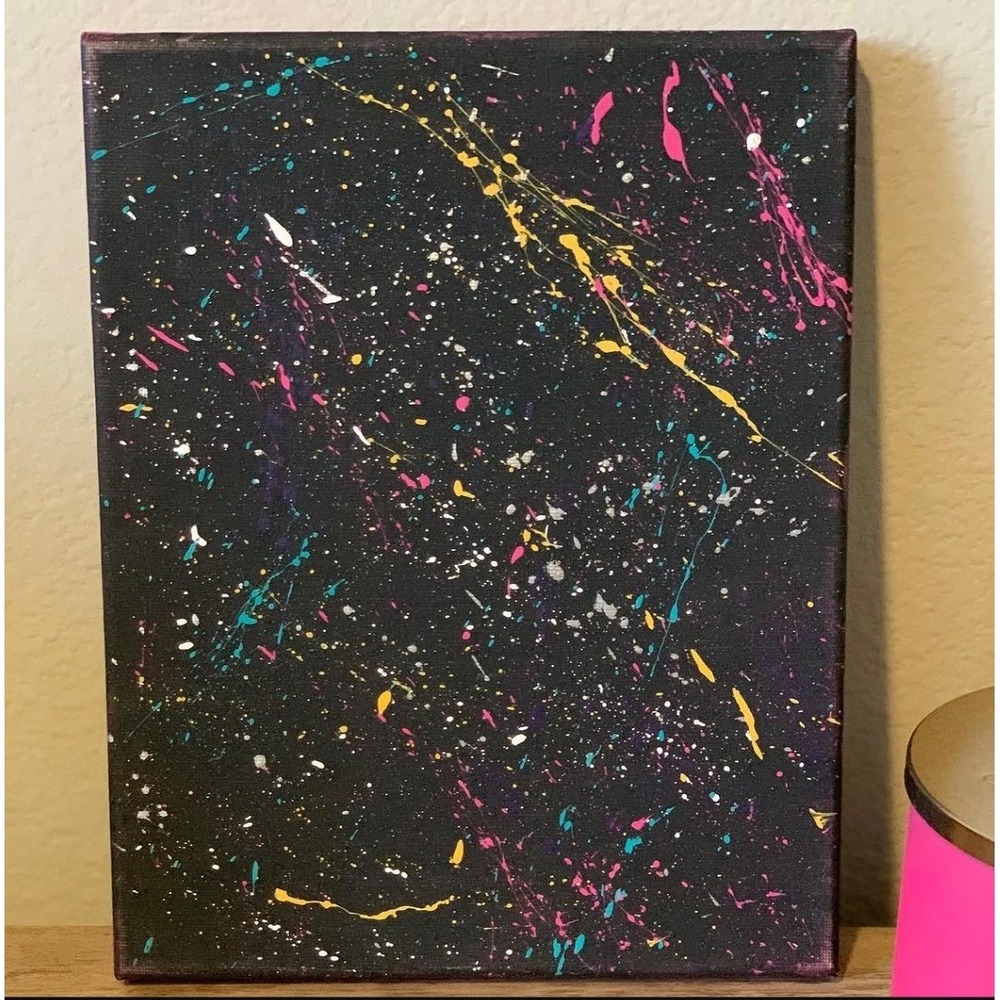 Original Abstract Painting Danceclub 8x10 Canvas Art